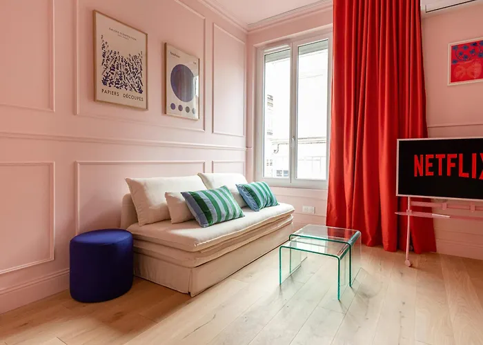 Pink - 4 Pax - Chartrons Jardin Public - Clim - Parking Apartament